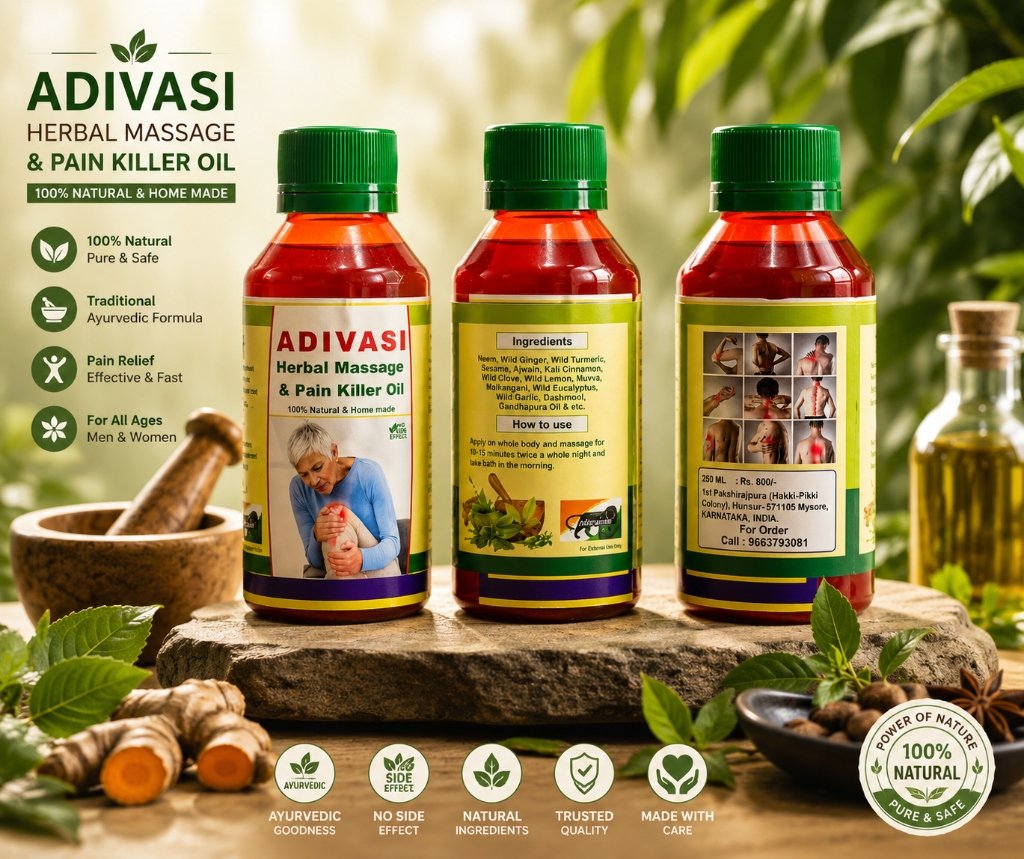 Herbal Massage & Pain Relief Oil